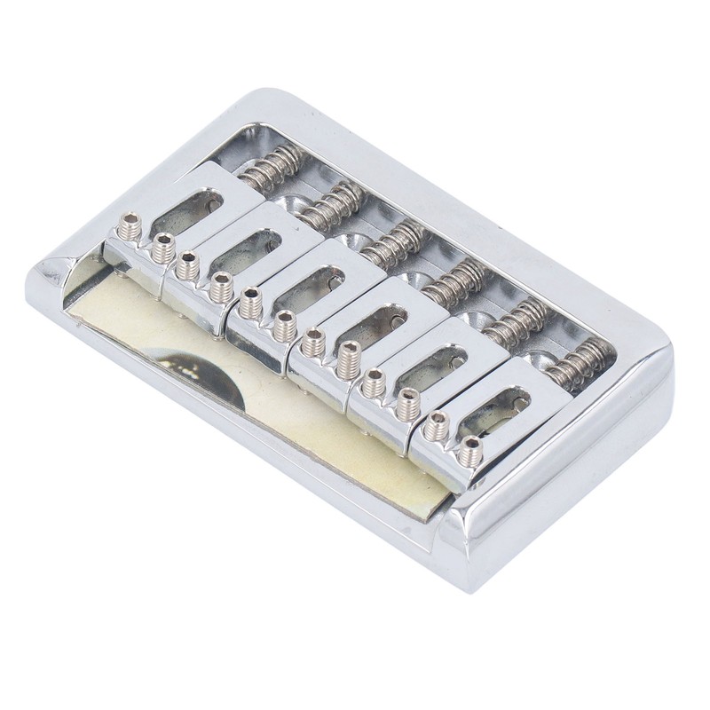 Hardtail Bridge with Saddles Metal 6 String Fixed Replacement for