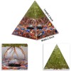 Nupuyai Crystal Energy Pyramid Tree of Life Healing Stone Pyramid