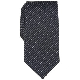 PERRY ELLIS PORTFOLIO Black Cutler Mini Geo Geometric Neck Tie NEW
