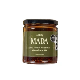 Salsa MADA | Salsa Macha Artesanal de Chile Morita Ahumado 260g | Salsa Picante Gourmet con Cacahuate y Ajonjolí Tostados | Hecha a Mano en México | Sin Conservadores ni Colorantes | Picor Medio