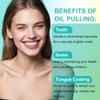 237 ml Coconut Oil Mouth Pulling Oil with Tongue Scraper,