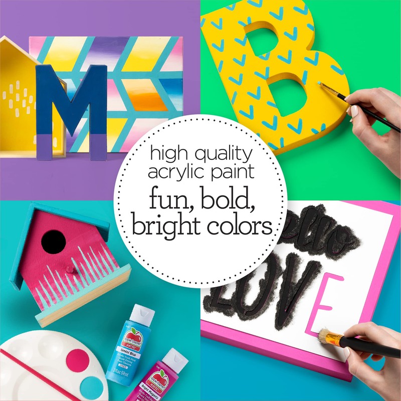 Plaid JA20501 Acrylic Paint, Bright Red, 2 oz