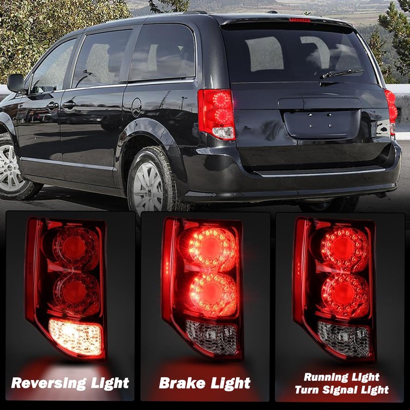 SOCKIR LED Tail Lights Assembly Compatible with 2011-2020 Dodge Grand