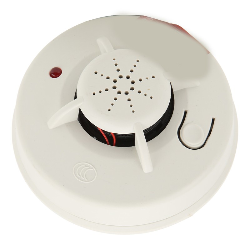 Smoke Alarm Battery Operated LED Indicator Quick Response Dustproof 360°
