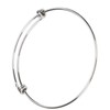 10Pcs Stainless Steel Bangle 1.6mm Adjustable Expandable Coil Bracelet DIY