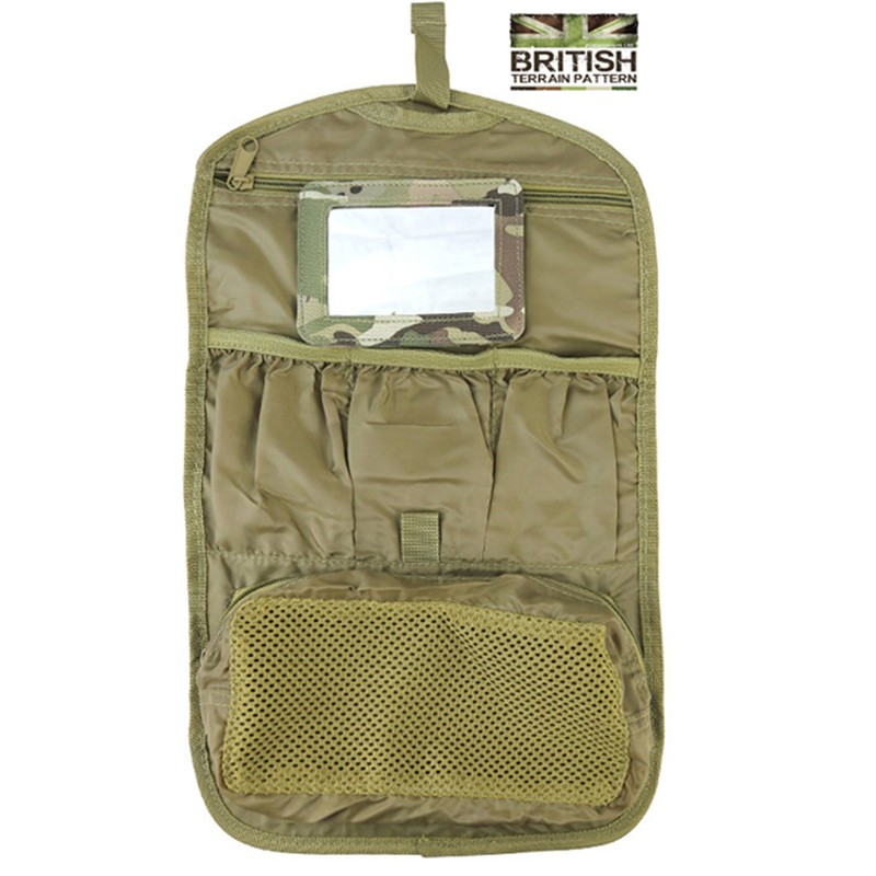 Kombat British Army Combat Zip Compact Hanging Camo Travel Shave