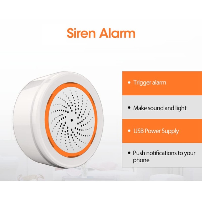 Pvczool ZigBee NEO 90DB Tuya Smart Life Built-in Siren Alarm