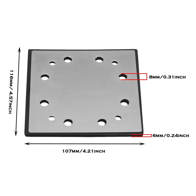 ECSiNG 2pcs 116x107mm Sanding Pad Backing Base Plate Backing Pad