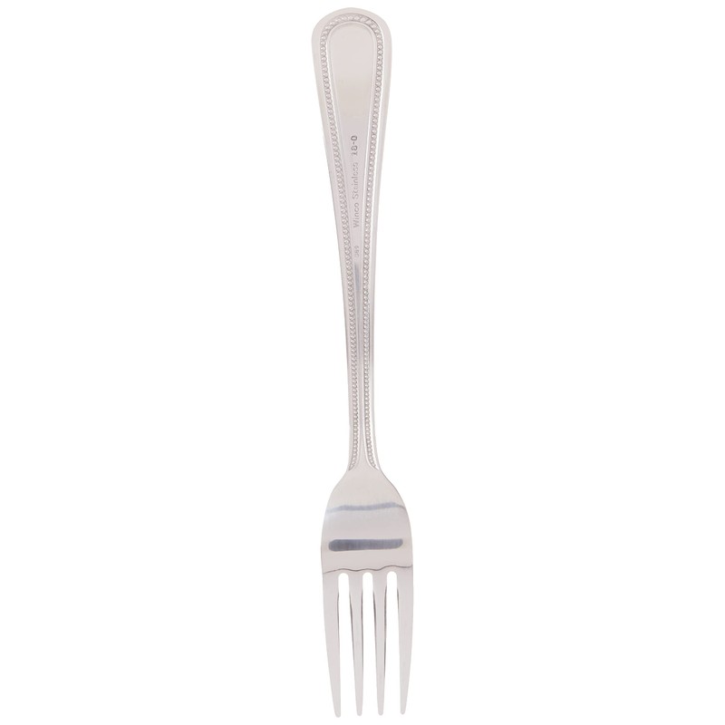 Winco 0005-05 12-Piece Dots Dinner Fork Set, 18-0 Stainless Steel