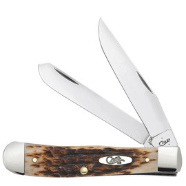 Case Amber Bone SS Trapper - Cuchillo de bolsillo