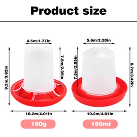2PCS Chick Feeder,chicken Water Dispenser,chicken Feeders and Drinkers,Feed Water to Poultry Automatically, Suitable for Chickens, Ducks, Geese, Pigeons and Poultry Feeding.