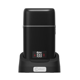 Caliber Moab Triple Foil Shaver for Men, Electric Metal Foil Razor Shaver with Digital Display for Close Shaves, Waterproof and Cordless Travel Facial Hair Groomer, Portable and USB Rechargeable