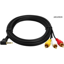 For Sony 3.5mm to RCA Audio Video AV Cable For Sony HandyCam CCD-TRV Series Camcorders