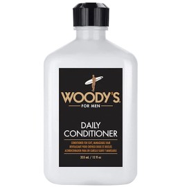 Woody's Daily Conditioner for Men 12 Fl Oz Moisturizing Smooth Hair Care