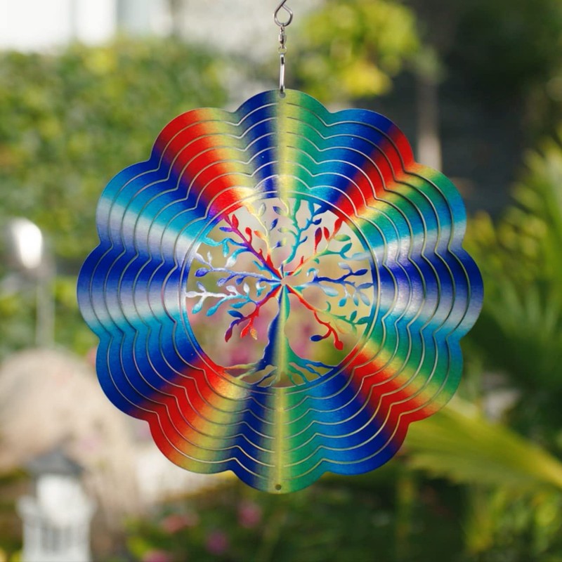 CIM Metal Wind spinner - Rainbow Tree of Life -