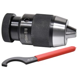 Earl Diamond Super Heavy Duty 1/32"-5/8" Drill Chuck with R8 Shank Adapter Precision Integrated Keyless Drill Chuck (B18)