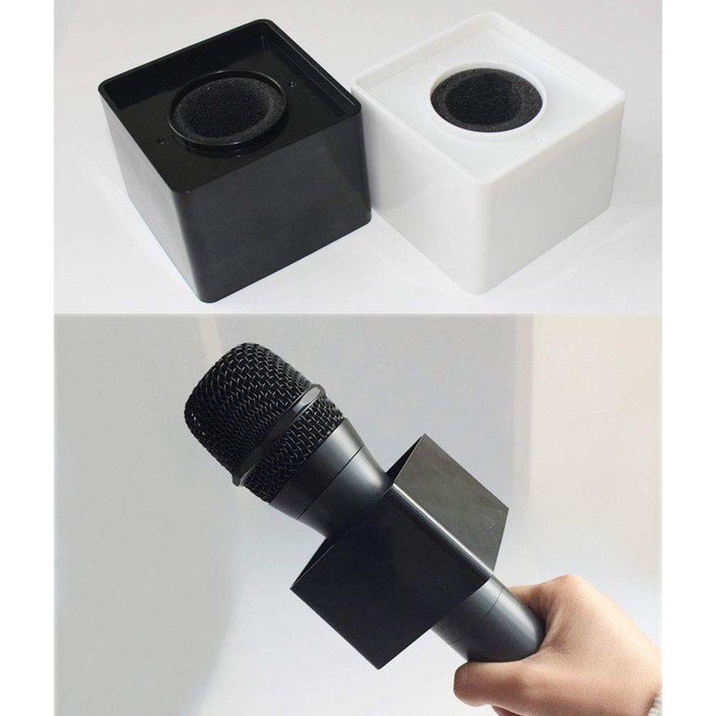Onwon 2 Pieces Portable Square Cube Shaped Interview Mic Microphone