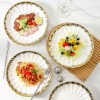 LETAOTAO Factory Supply Eco-Friendly Round White Porcelain Ceramic Steak Plate