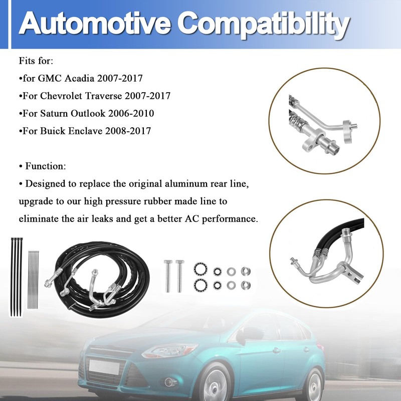 Axl AT34653 Rear AC Line Set Replacement Lines