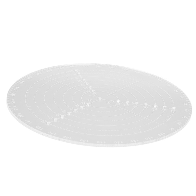 Round Center Finder with Clear Scales Acrylic DlY Woodworking Compass