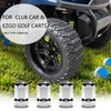 Shu-Ran Golf Cart Wheel Lug Nuts Chrome Standard 1/2"-20 for