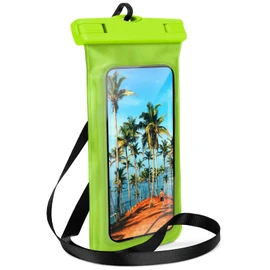 ONEFLOW wasserdichte Handy-Hülle für Motorola Moto G15 | Touch- & Kamera-Fenster + Armband und Schlaufe zum Umhängen, Grün (Palm-Green)