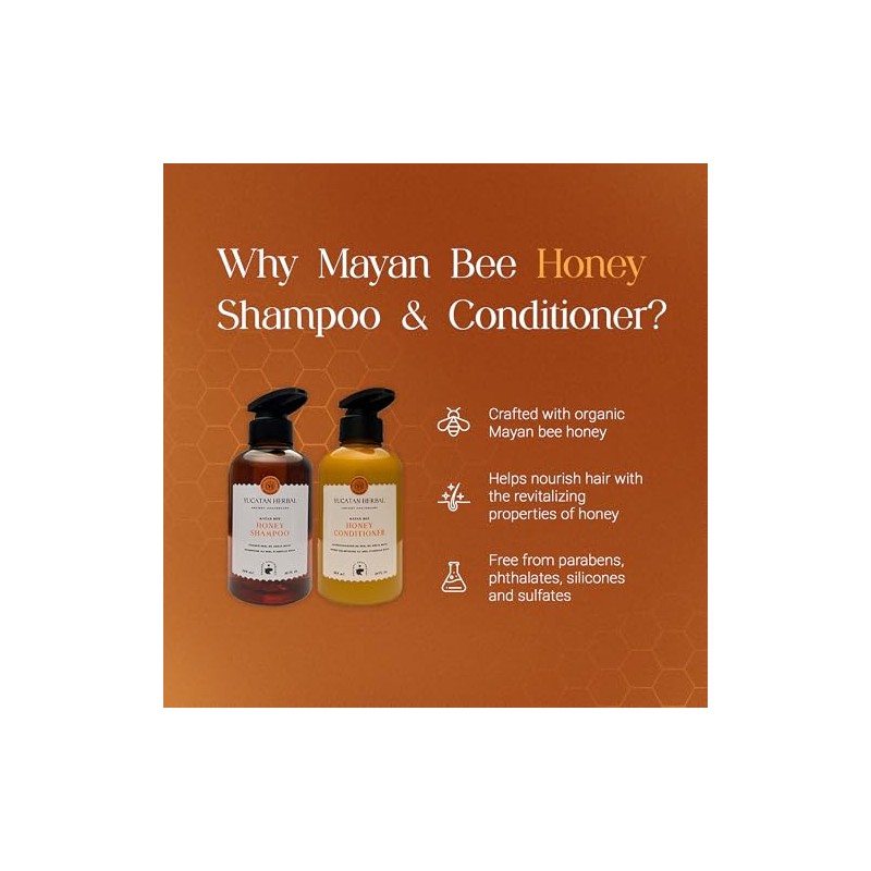 Yucatan Herbal Set de Champú y Acondicionador con Miel de