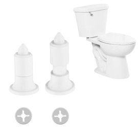 Toilet Bolt Covers Decorative, No Screw Cutting Required,Push-to-Install Universal Toilet Floor Bolt Caps,Cute Bathroom Accessories,Installs securely and won't budge (2Packs)