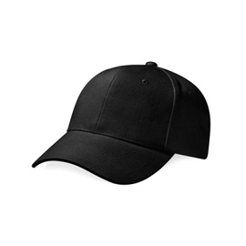 Beechfield Unisex's B065.CSR Pro-Style Heavy Brushed Cotton Cap, Black, One Size