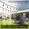 EIKOSON 48FT Solar String Lights Outdoor Waterproof, 30 Super Bright