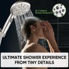 Cobbe High Pressure Shower Head with Built-in Pause Button, 9-Function