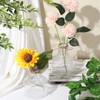 Bokon 12 Pcs 5 Inch Small Plastic Flower Bud Vases