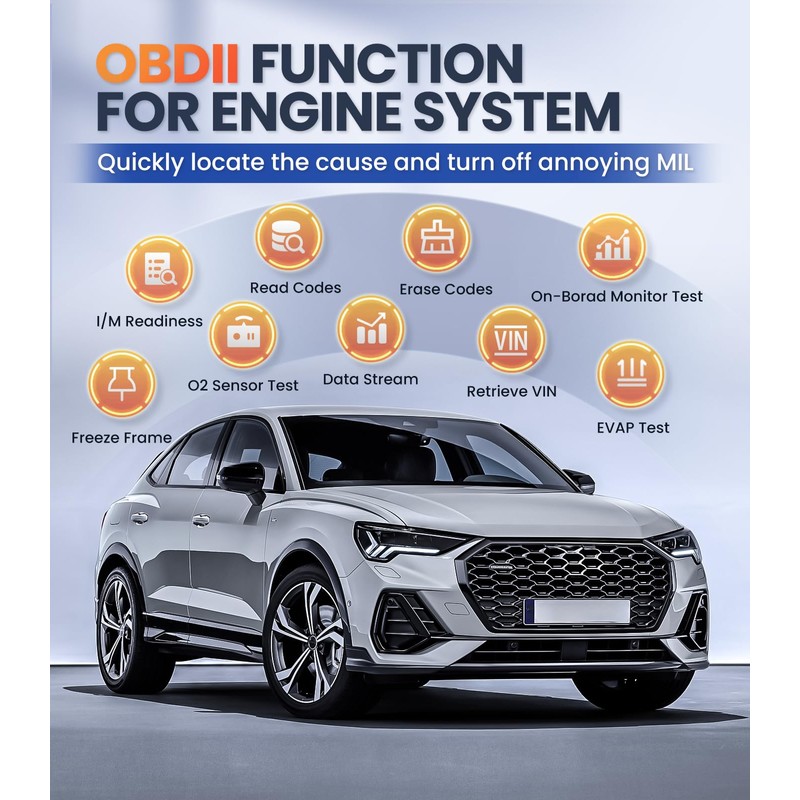 OBDMATE OBD2 escáner con transmisión ABS SRS, restablecimiento de las