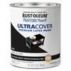 Rust-Oleum 1974502 Painter's Touch Latex Paint, Quart, Semi-Gloss Black 32
