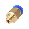 PC4-M6 Straight Pneumatic Connector, Set of 5, 3D Printer, Quick