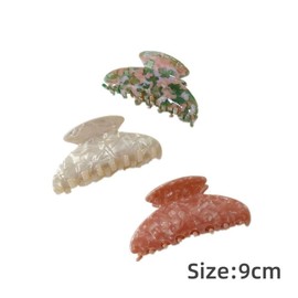 3 PCS Large Hair Claw Clips for Women, Acetate Plate Hair Claw,3.5 Inch Tortoise Shell Hair Clip Barrettes Headwear Hair Accessories