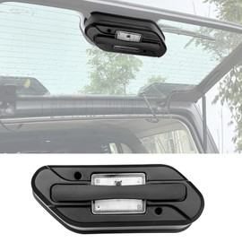 Utiiy Rear Window Grip Handle Grabs Fit for 2018-2025 Jeep Wrangler JL 4XE Trunk Lamp Tailgate Light LED Cargo Lamp Tailgate Hatch Light for Jeep Wrangler Accessories(with LED, Not Soft Top)