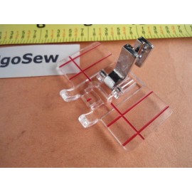 Generic LOW SHANK Clear Parallel Stitch foot fits Singer Brother Babylock Bernette Elna