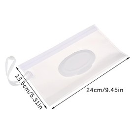 Baby Wipe Case Travel Holder Keeps Wipes Moist Set of Wet Wipes Holders Travel Wipes Case Cases Portable Travel On The Go Refillable Dispenser Container Waterproof Wipe Container with Sealed Zippe
