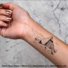 4 x 'Ancient Pyramids ' Temporary Tattoos - Water Resistant,