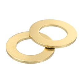 QUARKZMAN M20 Washer, Pack of 5 Brass Ring Washers 36 mm OD 2 mm Thick Metal Sealing Ring for Screws Bolts Nuts