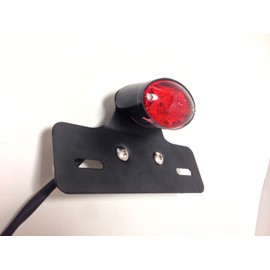 nakira nkr238 Cat Eye Tail LED Tail Lamp Universal Cat Eye with Number Stay (Black)