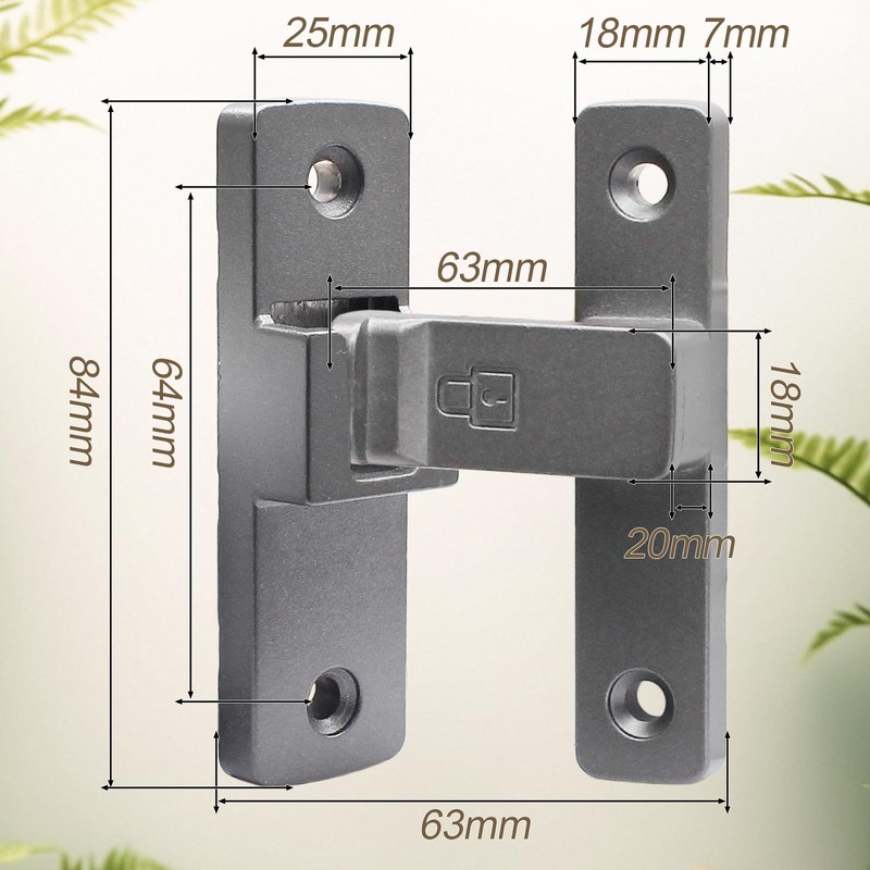 Wawory Heavy-Duty Flip Latch Lock 90 Degree Rotation, Solid Thick