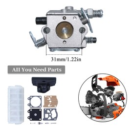 Haishine Carburettor Air Filter for Carburettor Repair Kit for Stihl 021 023 025 MS210 MS230 MS250 MS 210 250 Zama C1Q-S11E C1Q-S11G Walbro WT-286 Chainsaw Replacement Parts