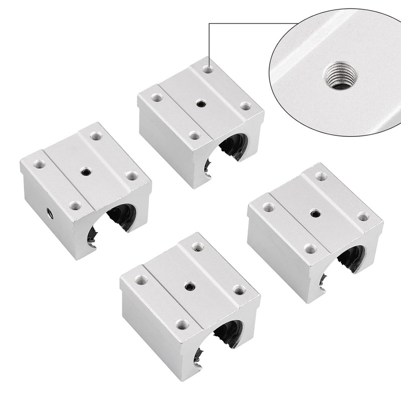 Linear Guide Rail,2 pcs SBR16 300mm Linear Rail+4 Pcs SBR16UU