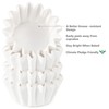Caperci Heavy Duty White Mini Cupcake Liners 200 Counts -