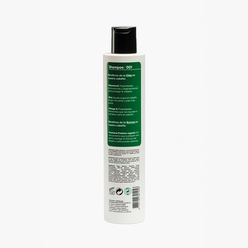 Shampoo 001 Cabello Rizado Frizz 250 ml