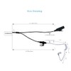 XPR 7550e Earpiece,Caroo 2 Wire Surveillance Kit Headset with PTT