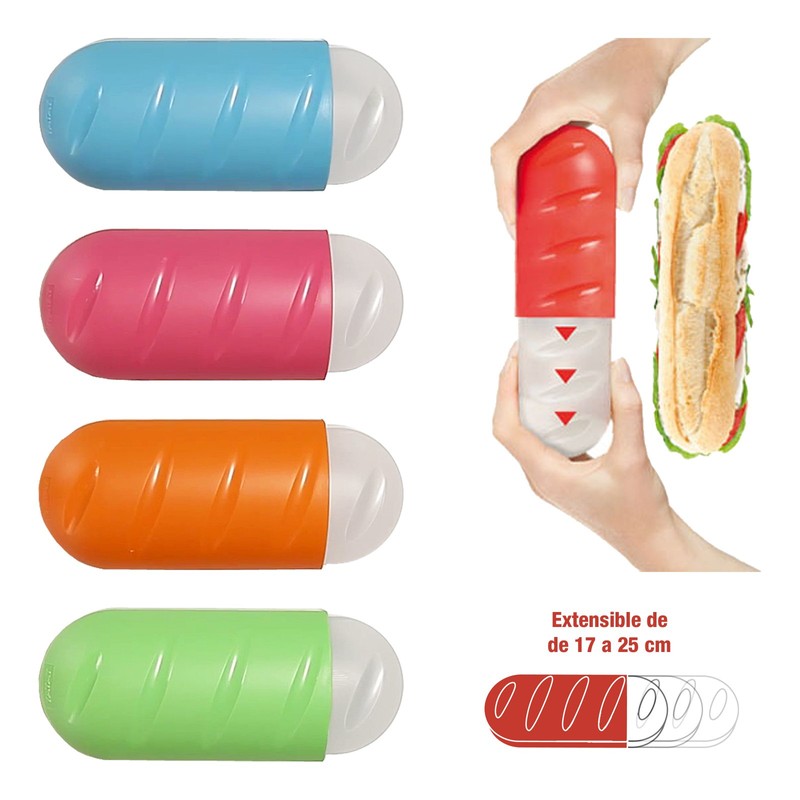 PracticFood Bun Box, Perfect Container to Keep Sandwiches Fresh Without