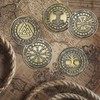 Viking Vegvisir Coin Viking Compass Coin Wayfinder Symbol Nordic Mythology